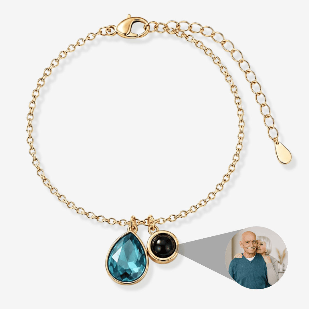 Personalized Photo Pearl Bracelet