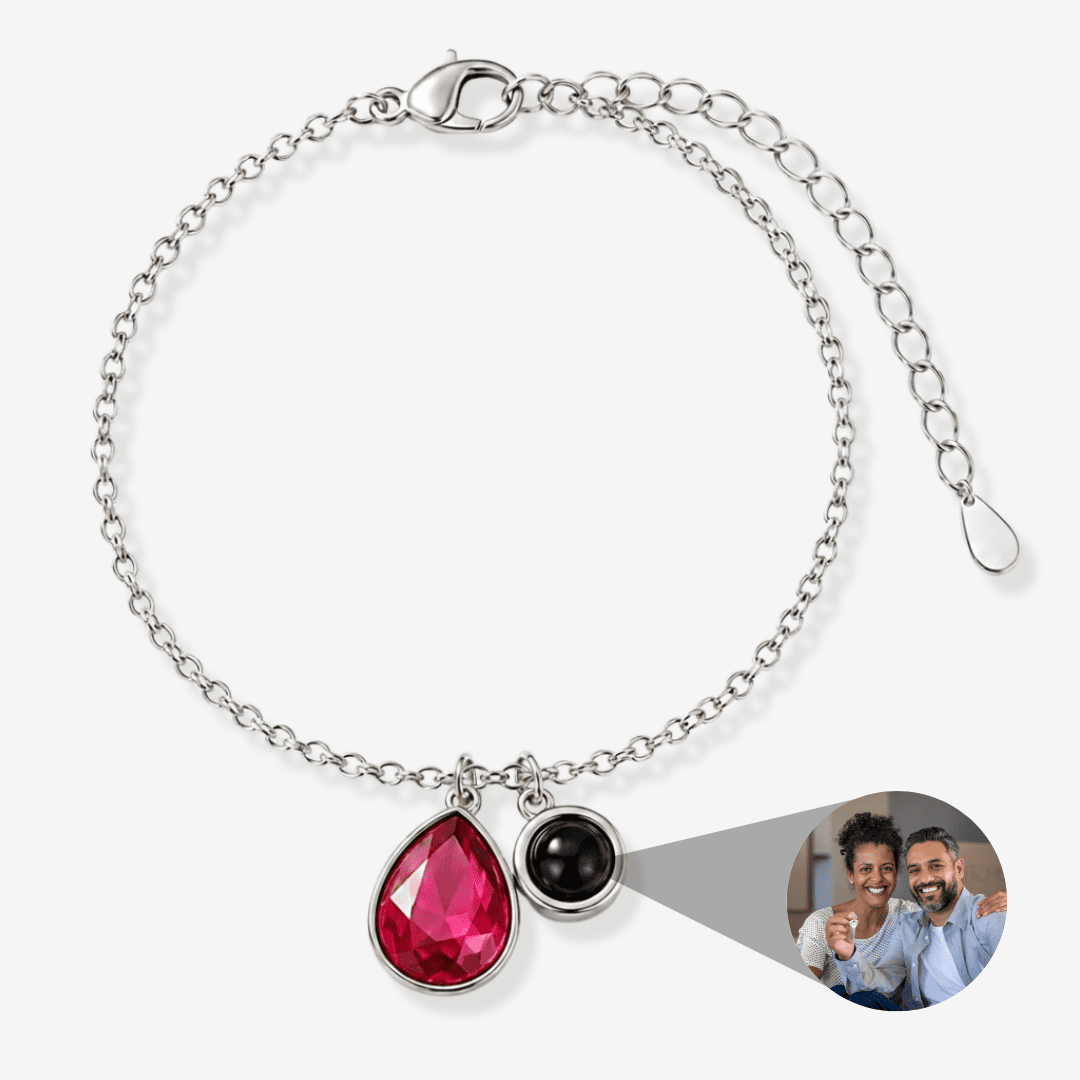 Personalized Photo Pearl Bracelet