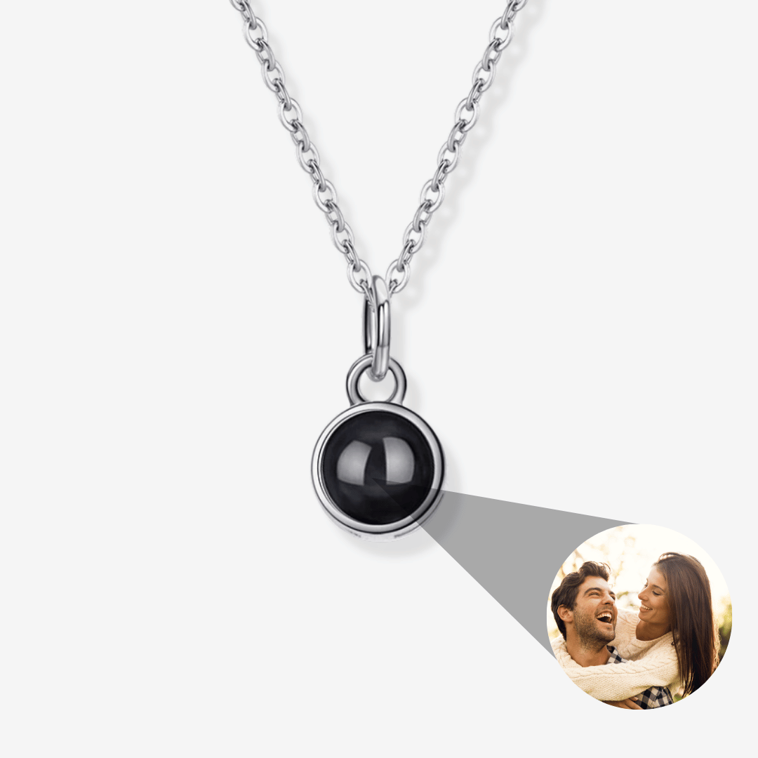 Personalized Circle Photo Necklace