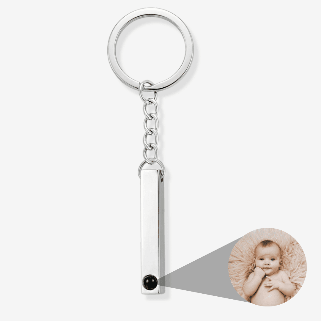 Schlüsselanhänger mit Foto - Stab