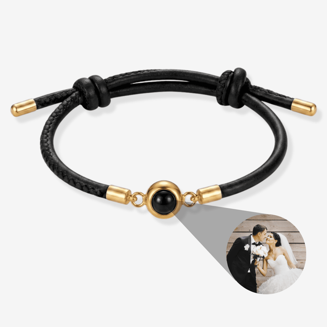 Personalisiertes Armband mit Foto - Leder