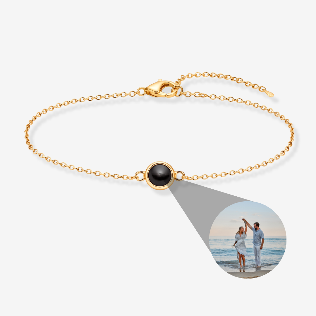 Personalisiertes Armband mit Foto - Zierlich