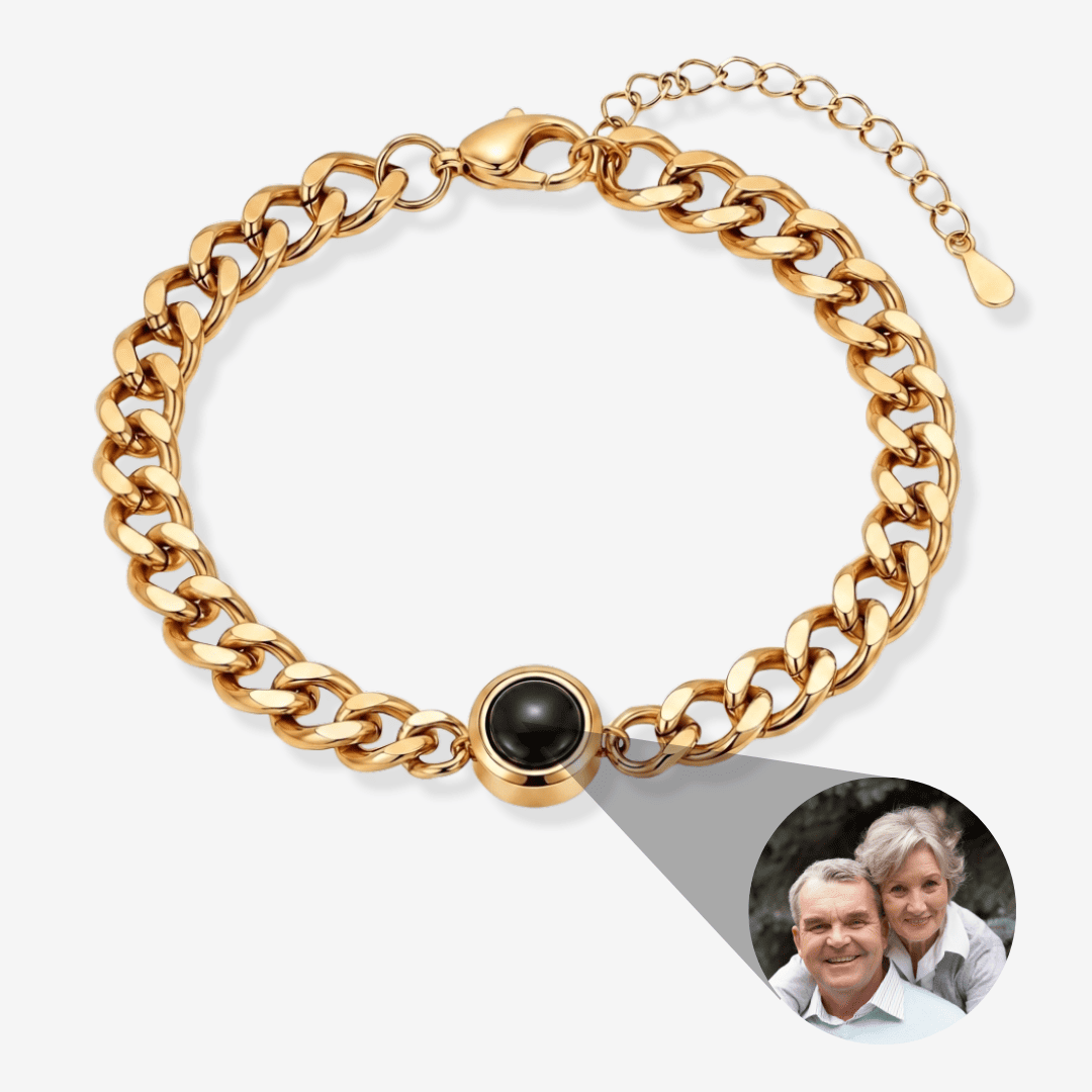 Personalisiertes Armband mit Foto - Cuban Chain
