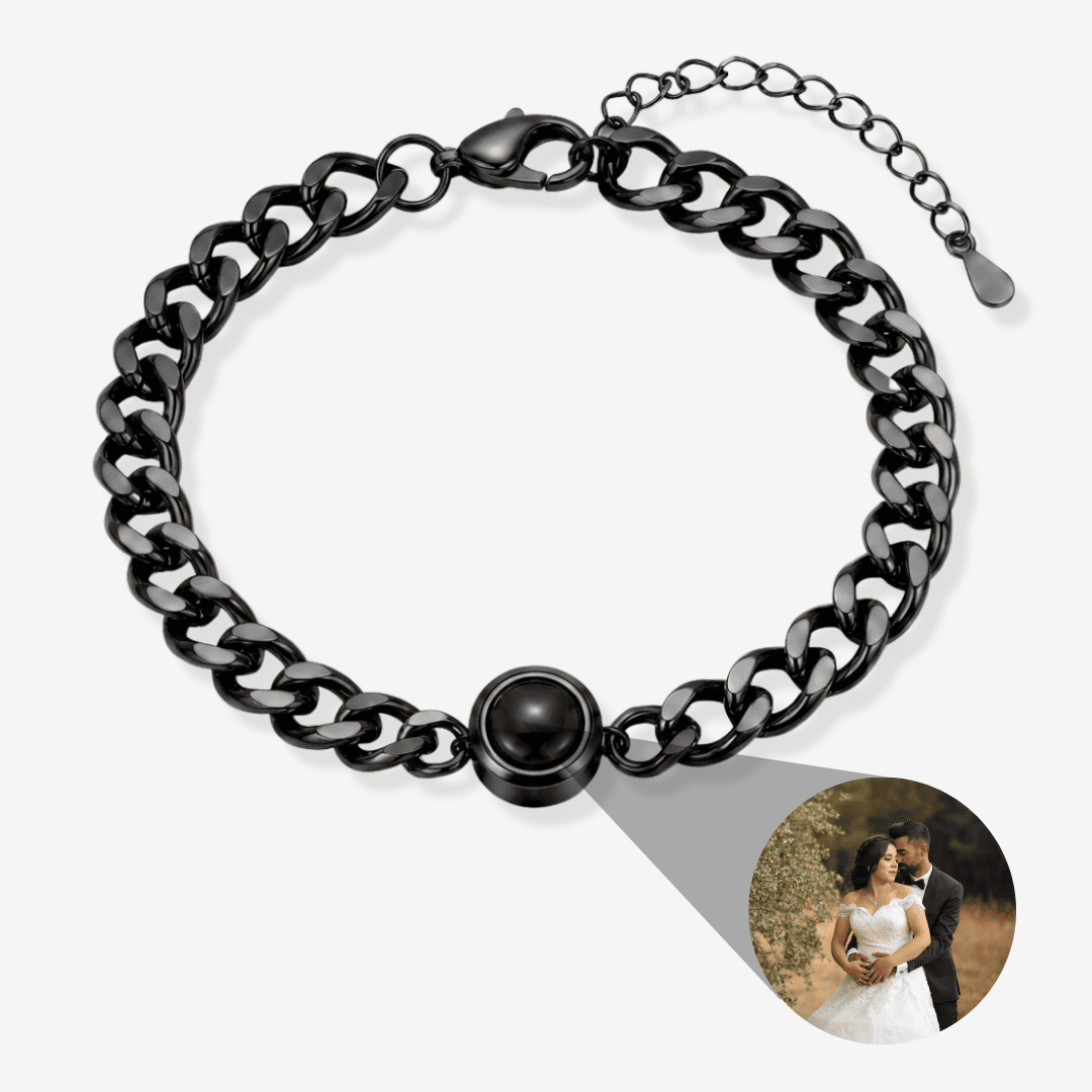 Personalisiertes Armband mit Foto - Cuban Chain
