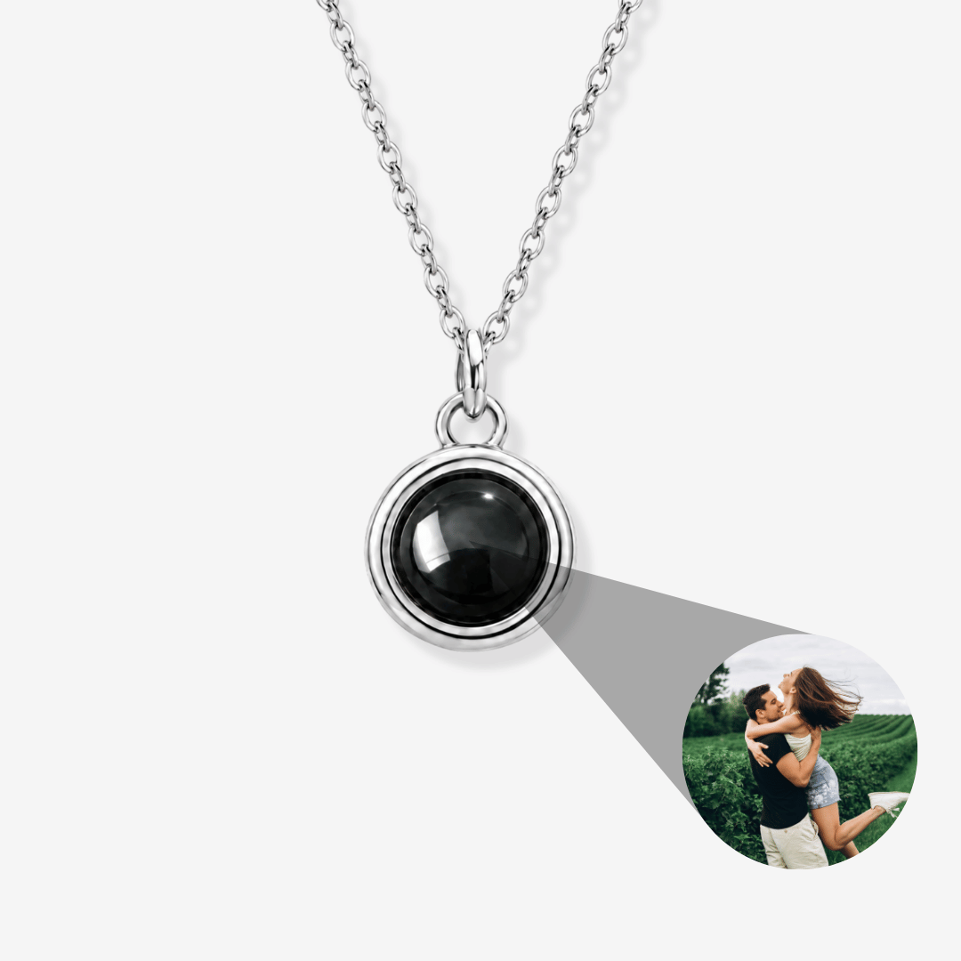 Personalized Circle Photo Necklace