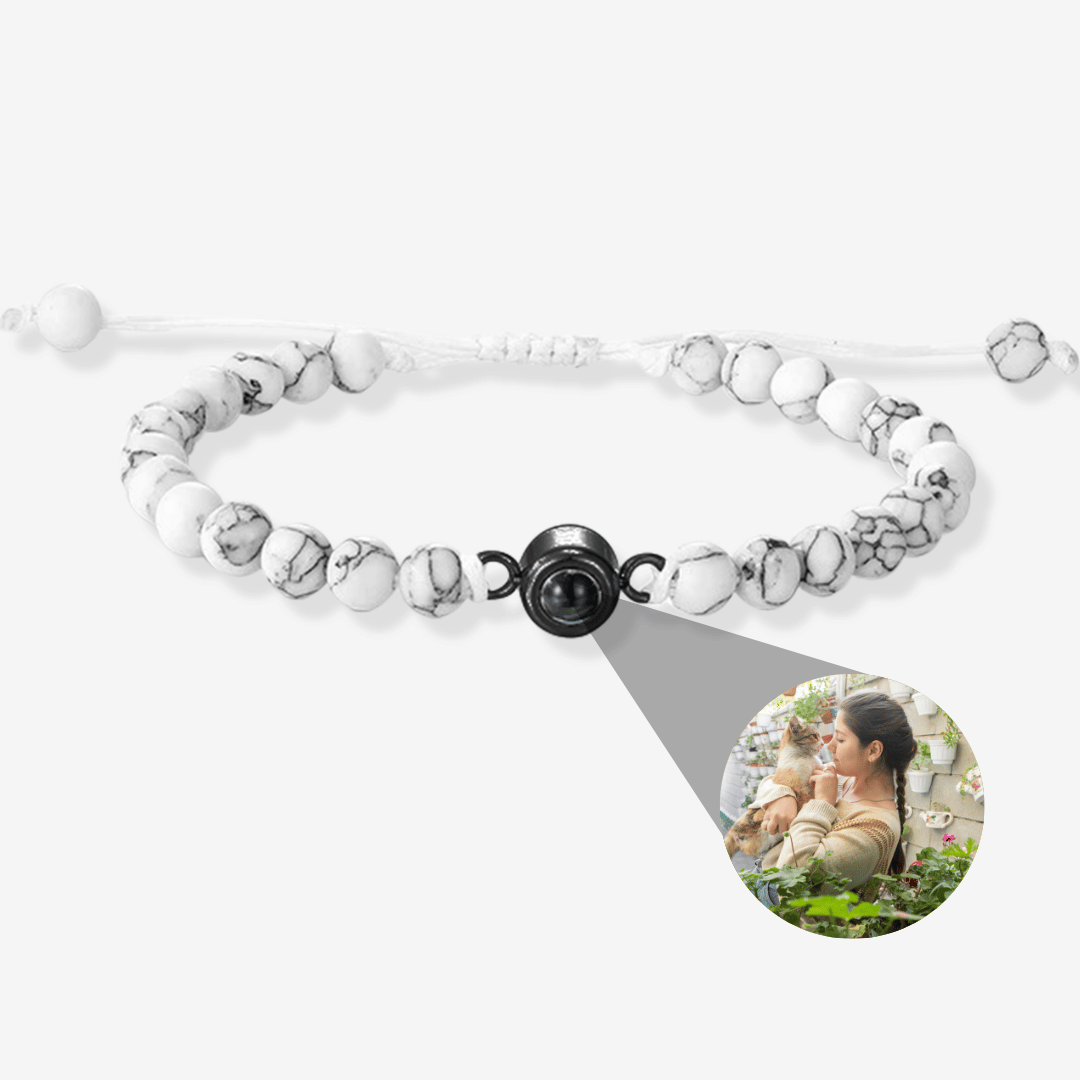 Personalized Photo Pearl Bracelet