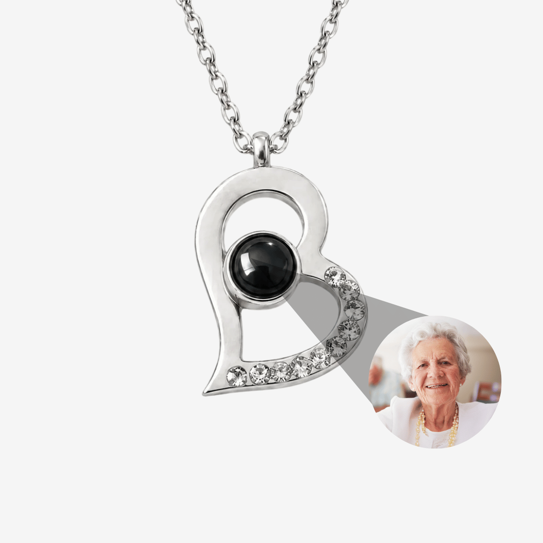Personalized Heart Photo Necklace