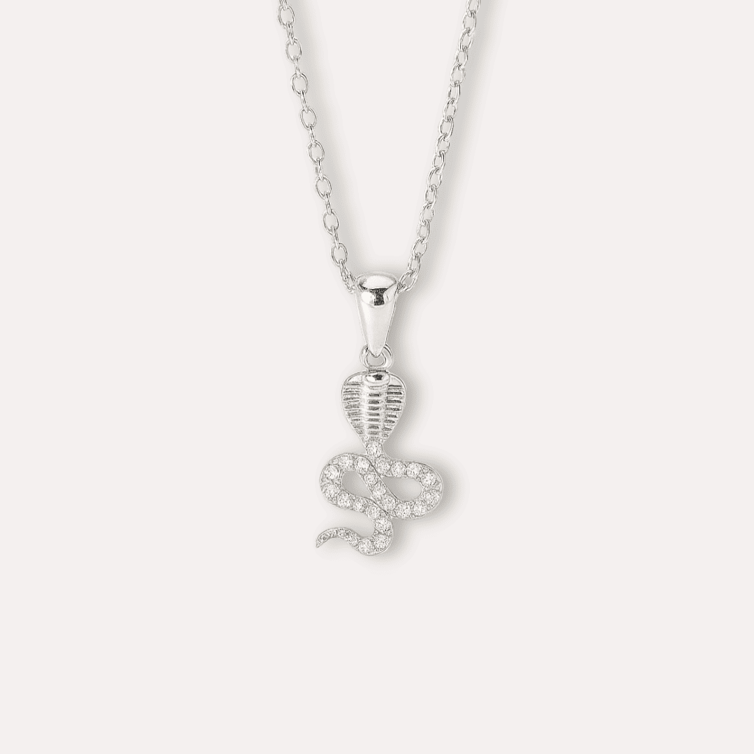 Schlangenanhänger Halskette – 18K Vergoldet & Edelstahl