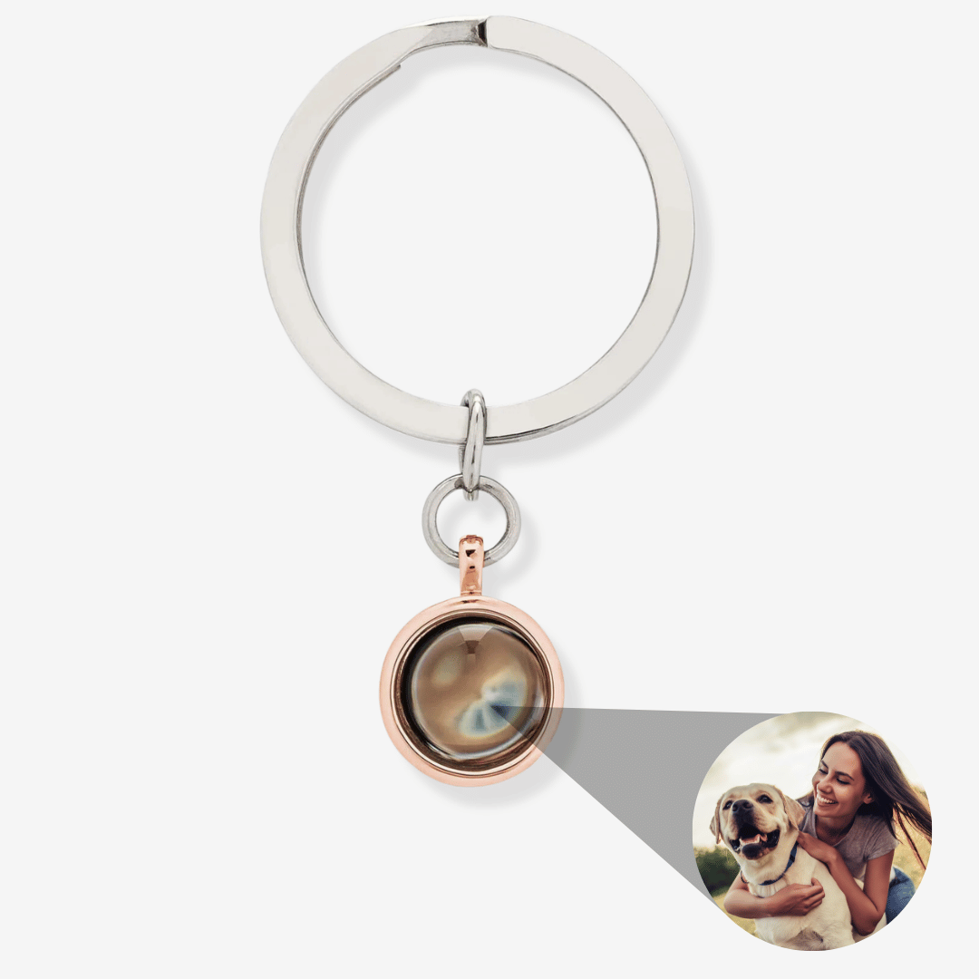 Circle Photo Keychain
