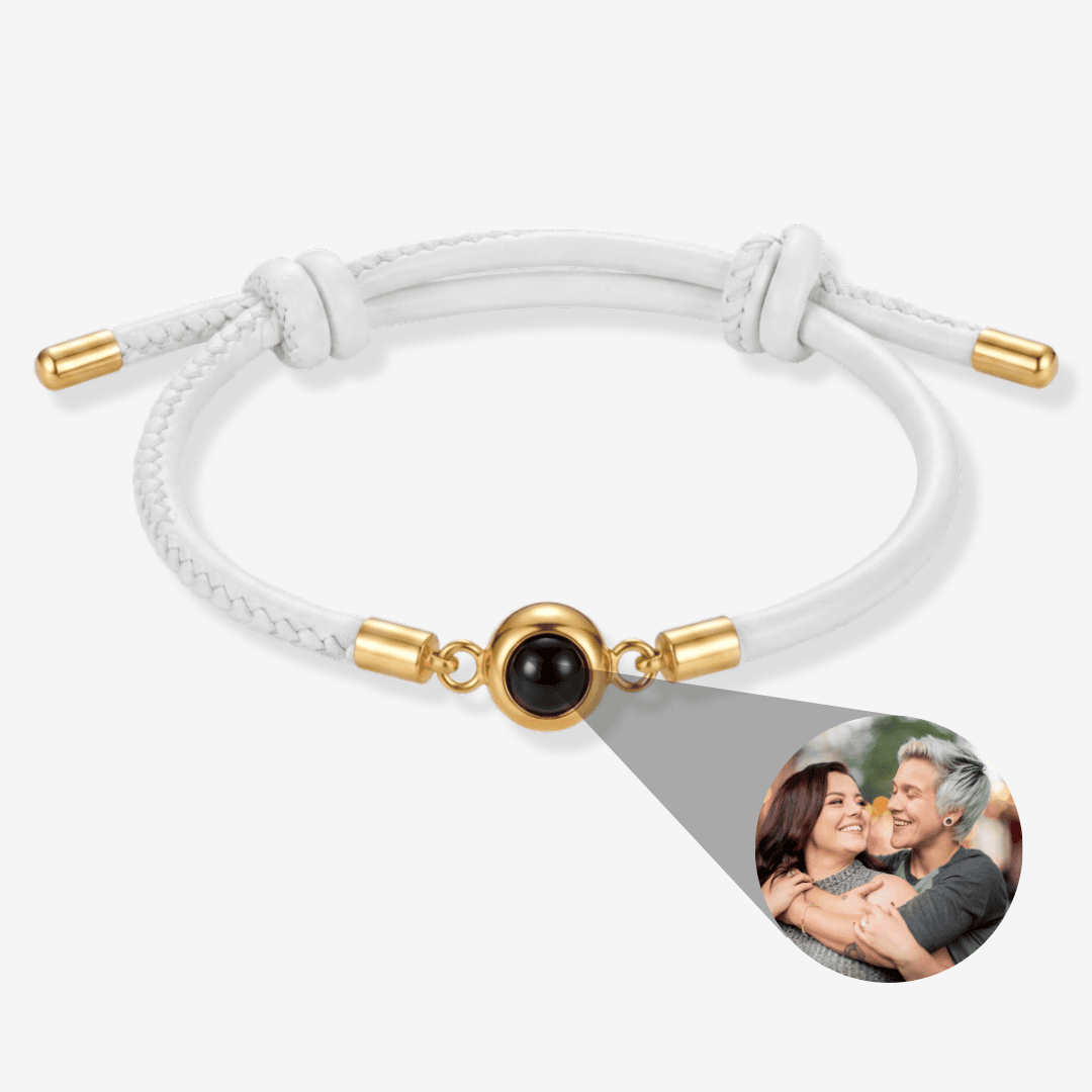 Personalisiertes Armband mit Foto - Leder
