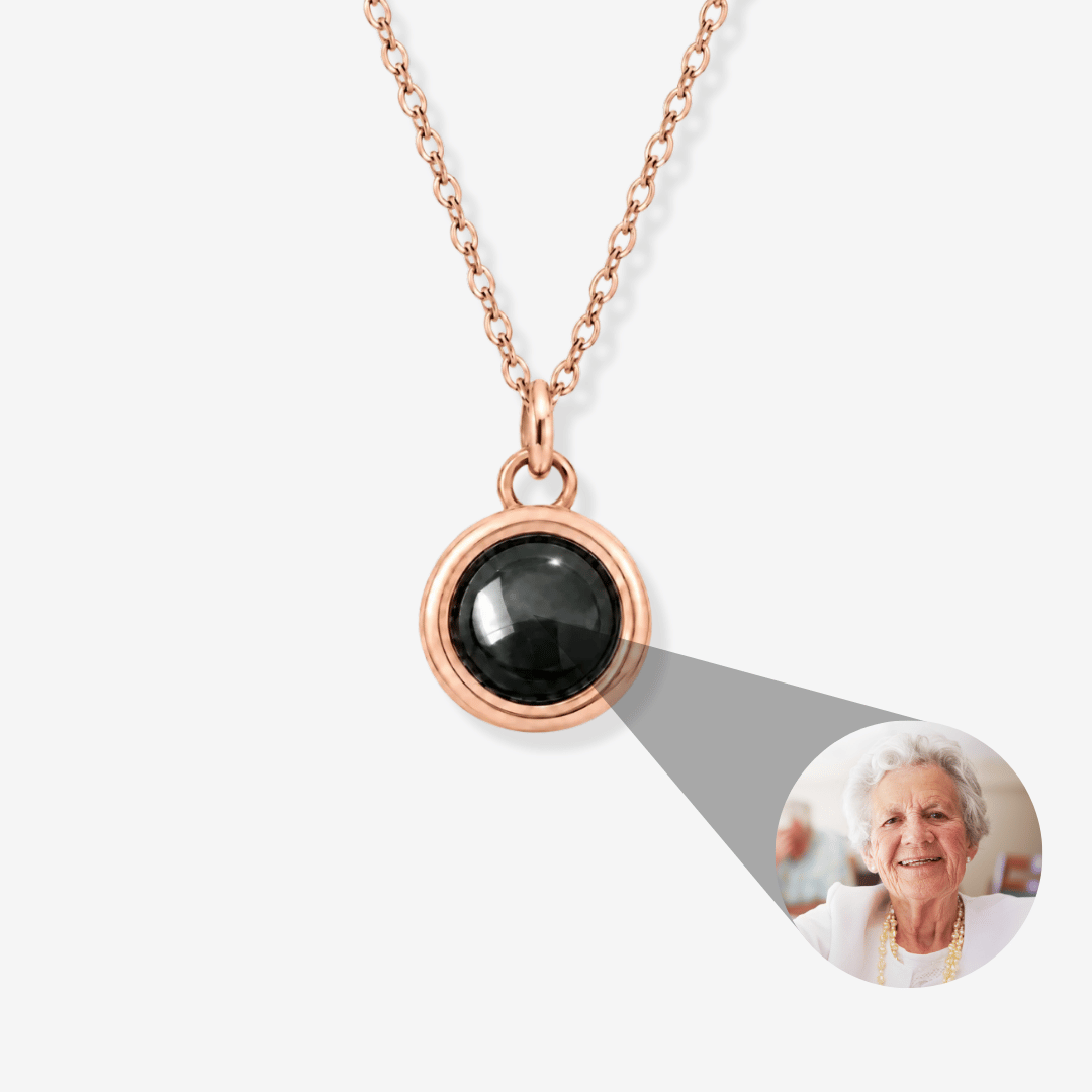 Personalized Circle Photo Necklace