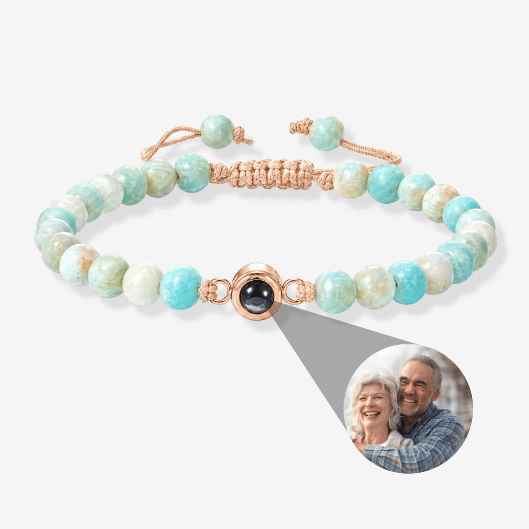 Personalized Photo Pearl Bracelet