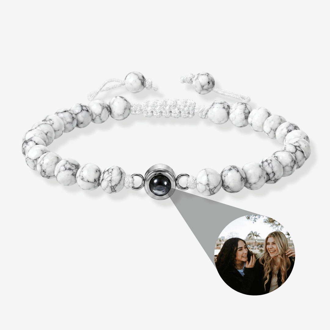 Personalized Photo Pearl Bracelet