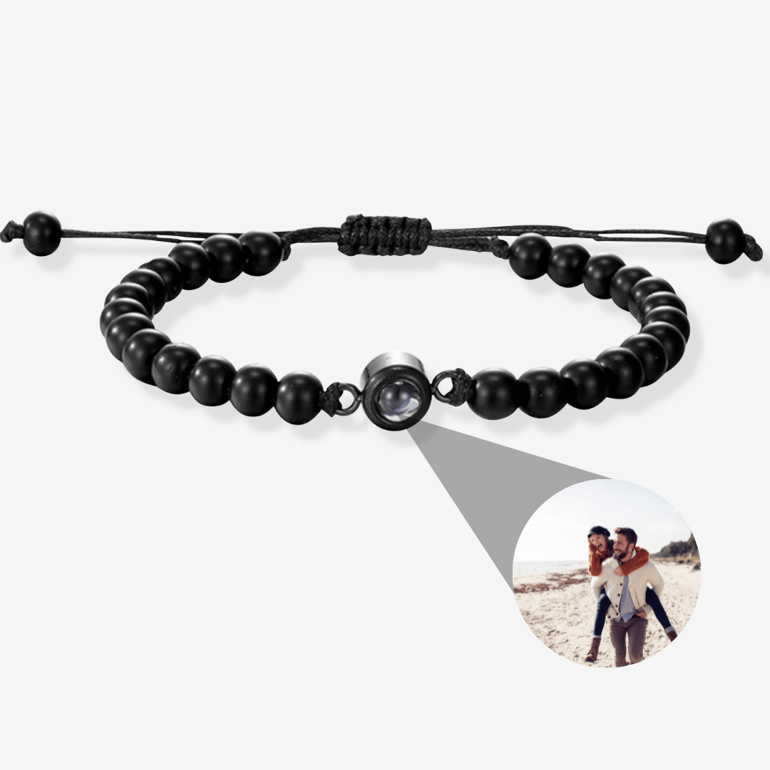 Personalized Photo Pearl Bracelet