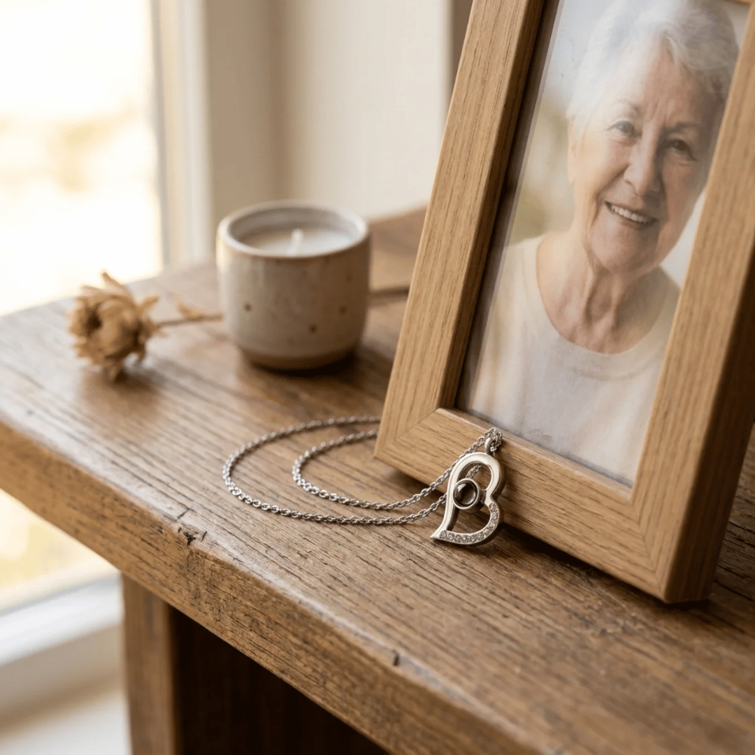 Personalized Heart Photo Necklace