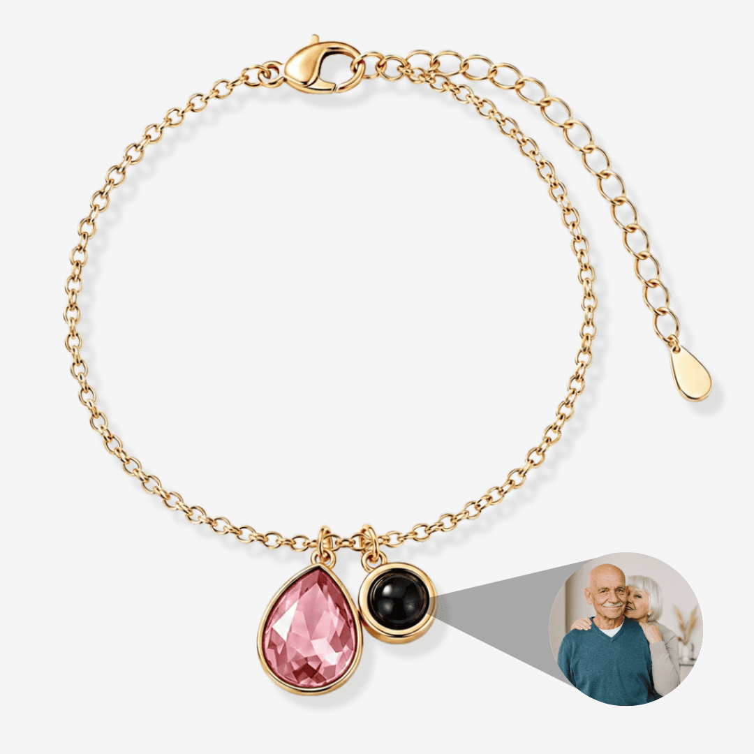 Personalized Photo Pearl Bracelet