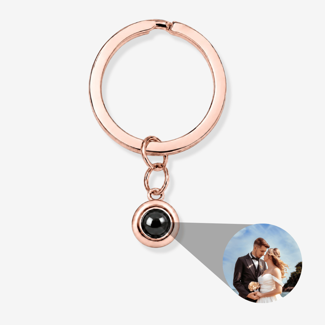 Circle Photo Keychain