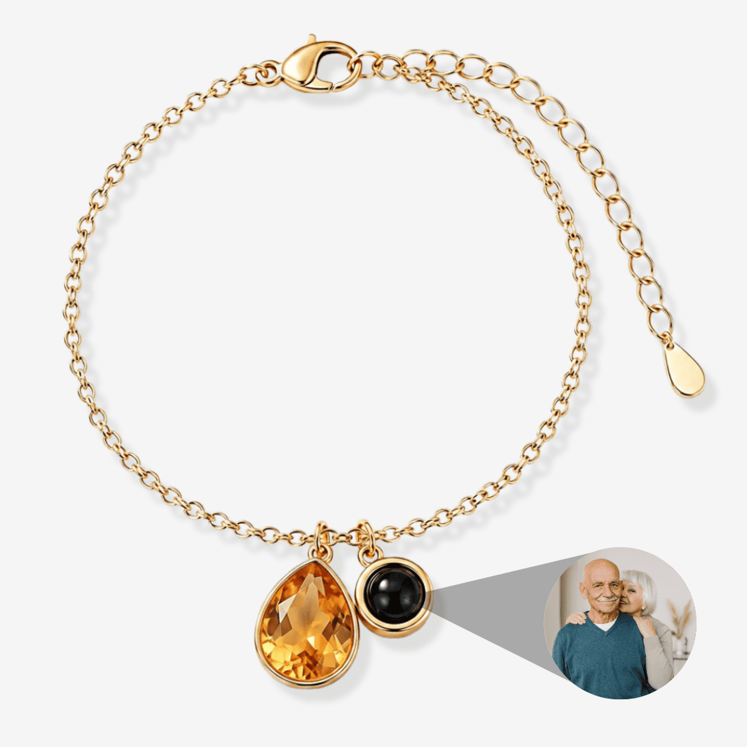 Personalized Photo Pearl Bracelet