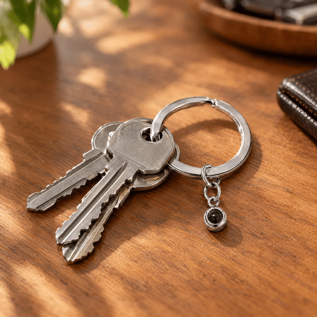 Circle Photo Keychain