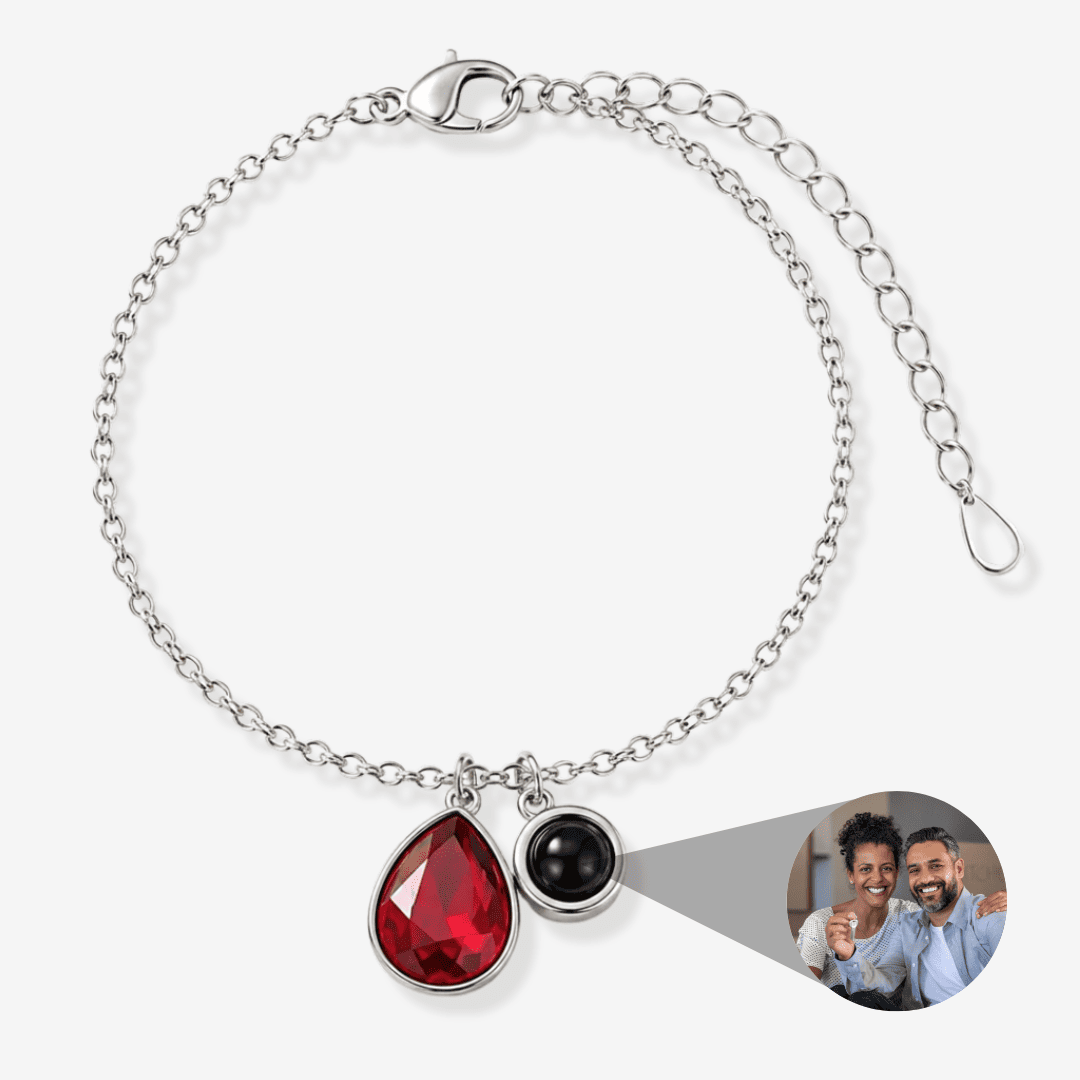 Personalized Photo Pearl Bracelet