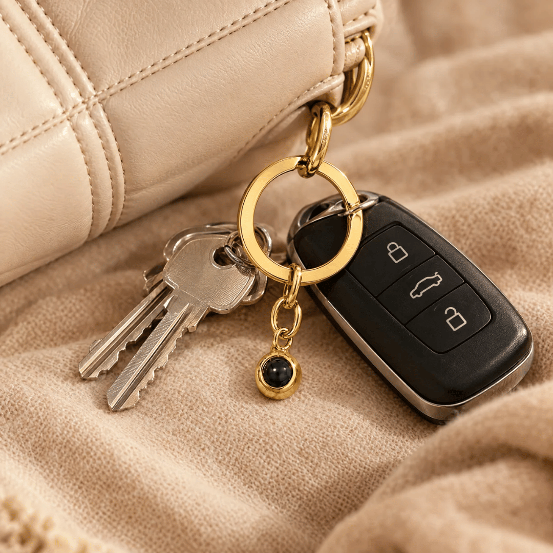 Circle Photo Keychain