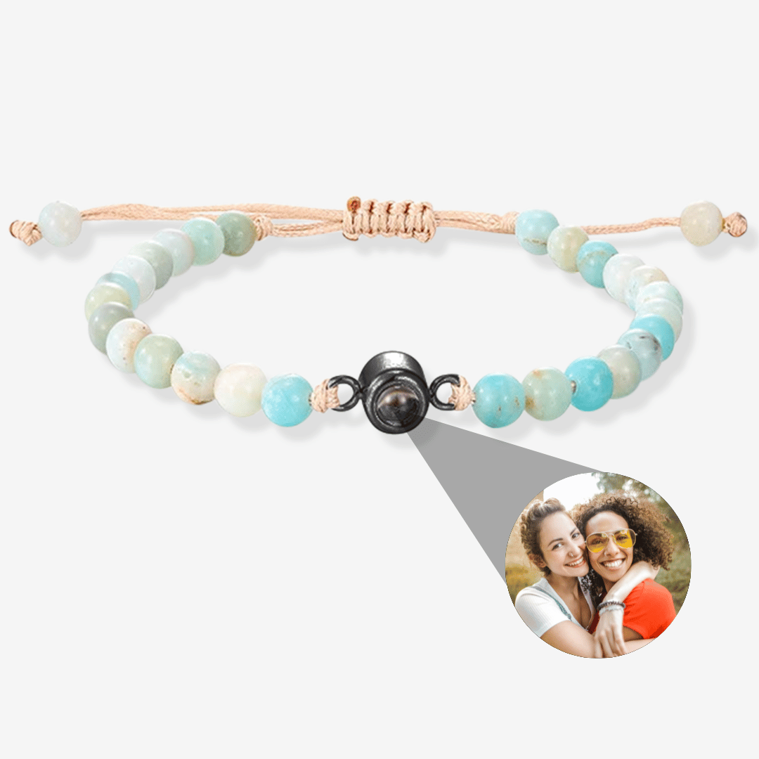 Personalized Photo Pearl Bracelet
