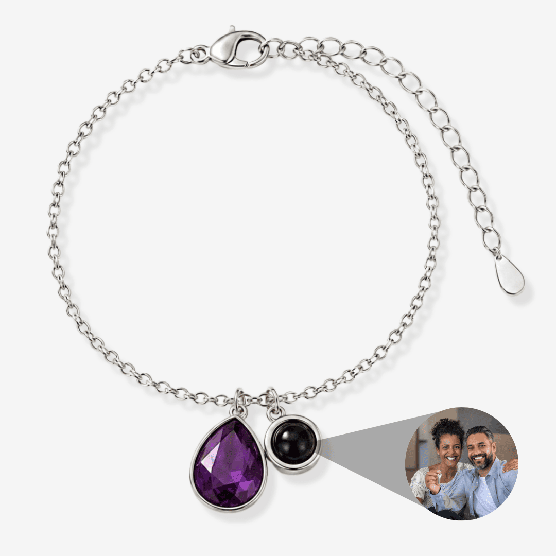 Personalized Photo Pearl Bracelet
