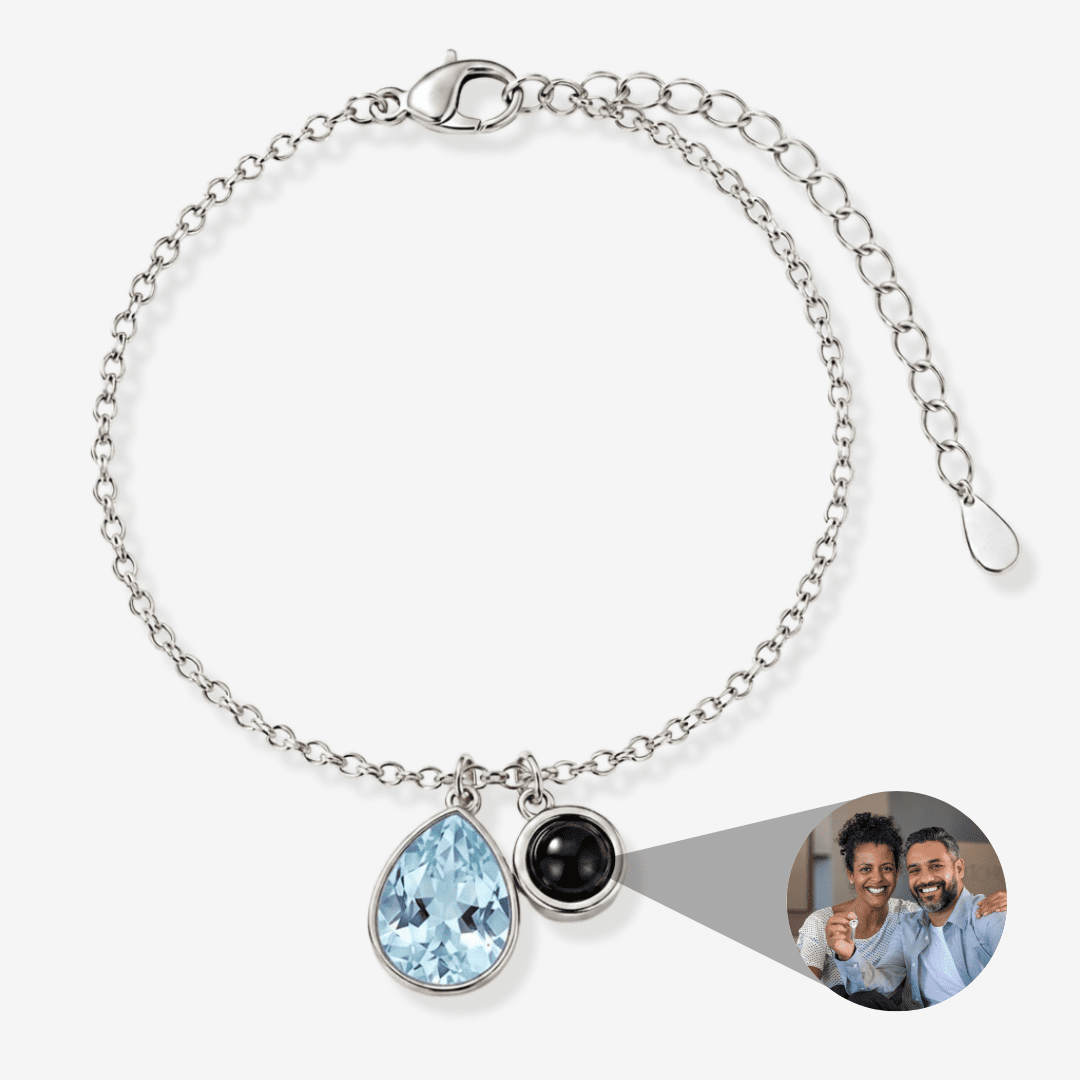 Personalized Photo Pearl Bracelet