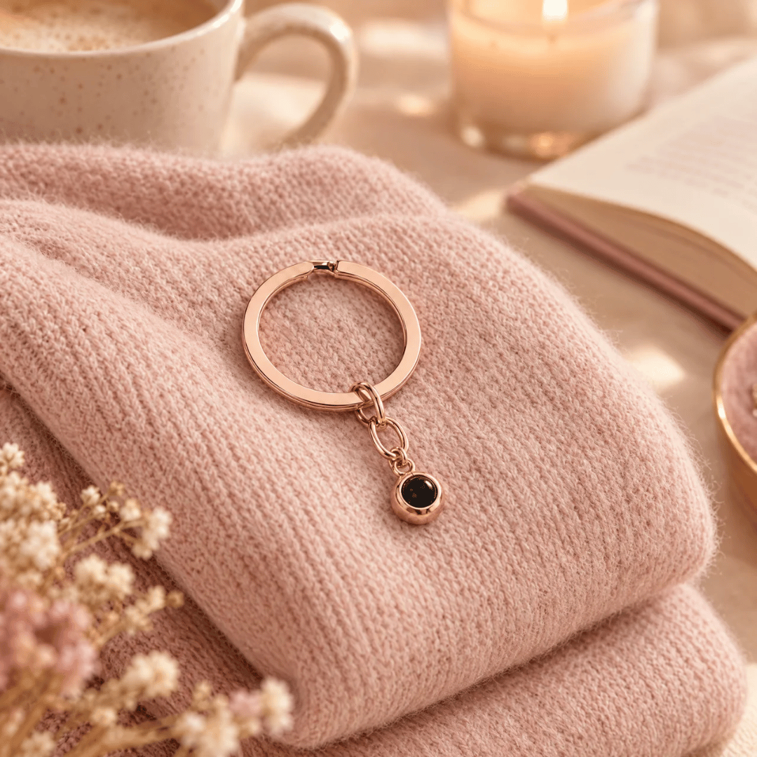 Circle Photo Keychain
