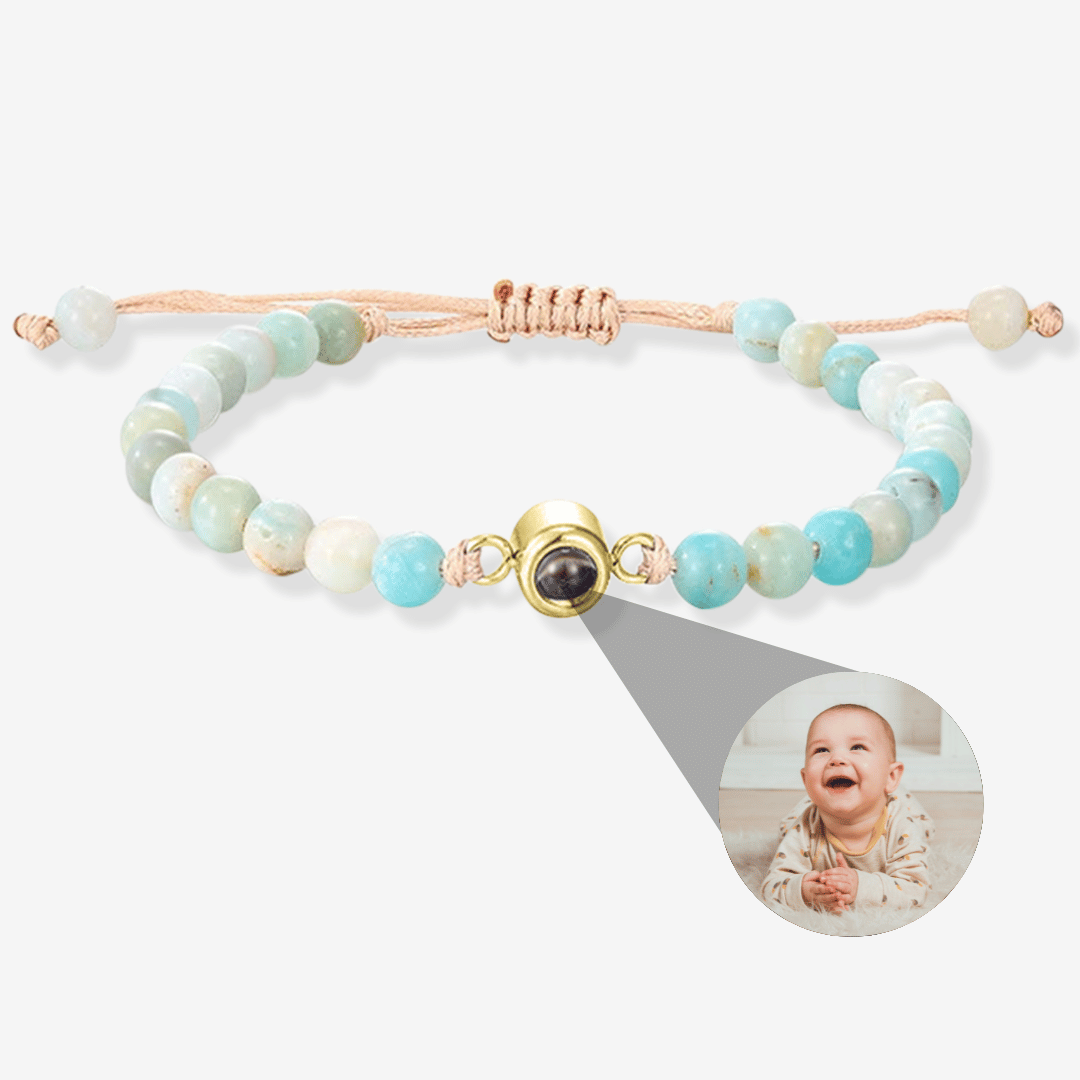 Personalized Photo Pearl Bracelet