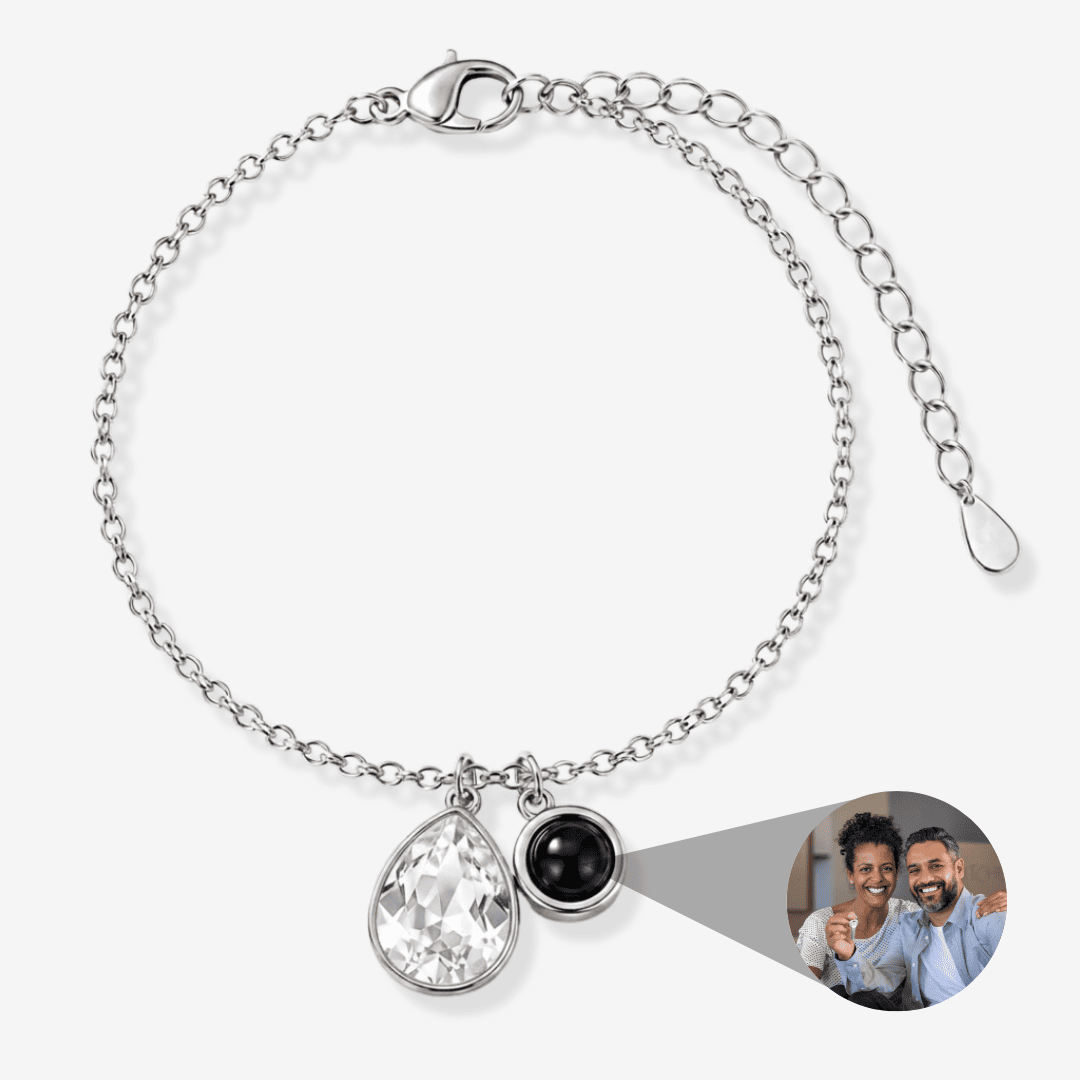 Personalized Photo Pearl Bracelet