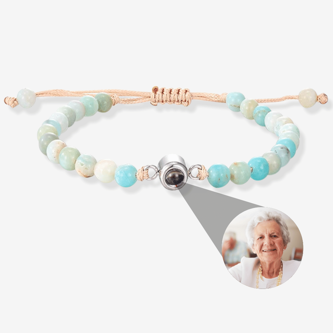 Personalized Photo Pearl Bracelet