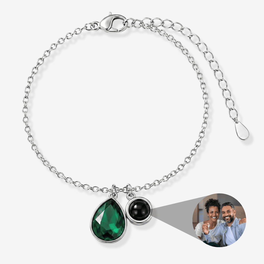 Personalized Photo Pearl Bracelet