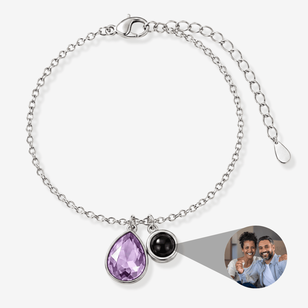 Personalized Photo Pearl Bracelet