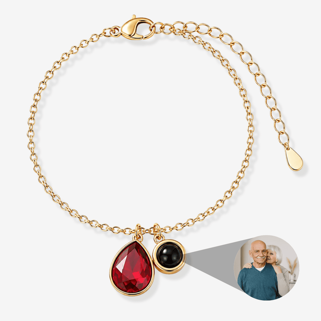 Personalized Photo Pearl Bracelet