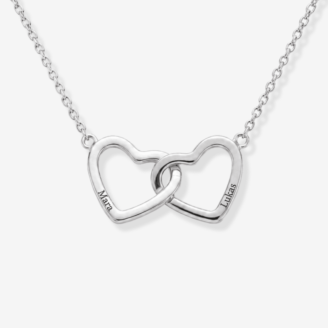 Engraved Necklace with Rose, Love Card