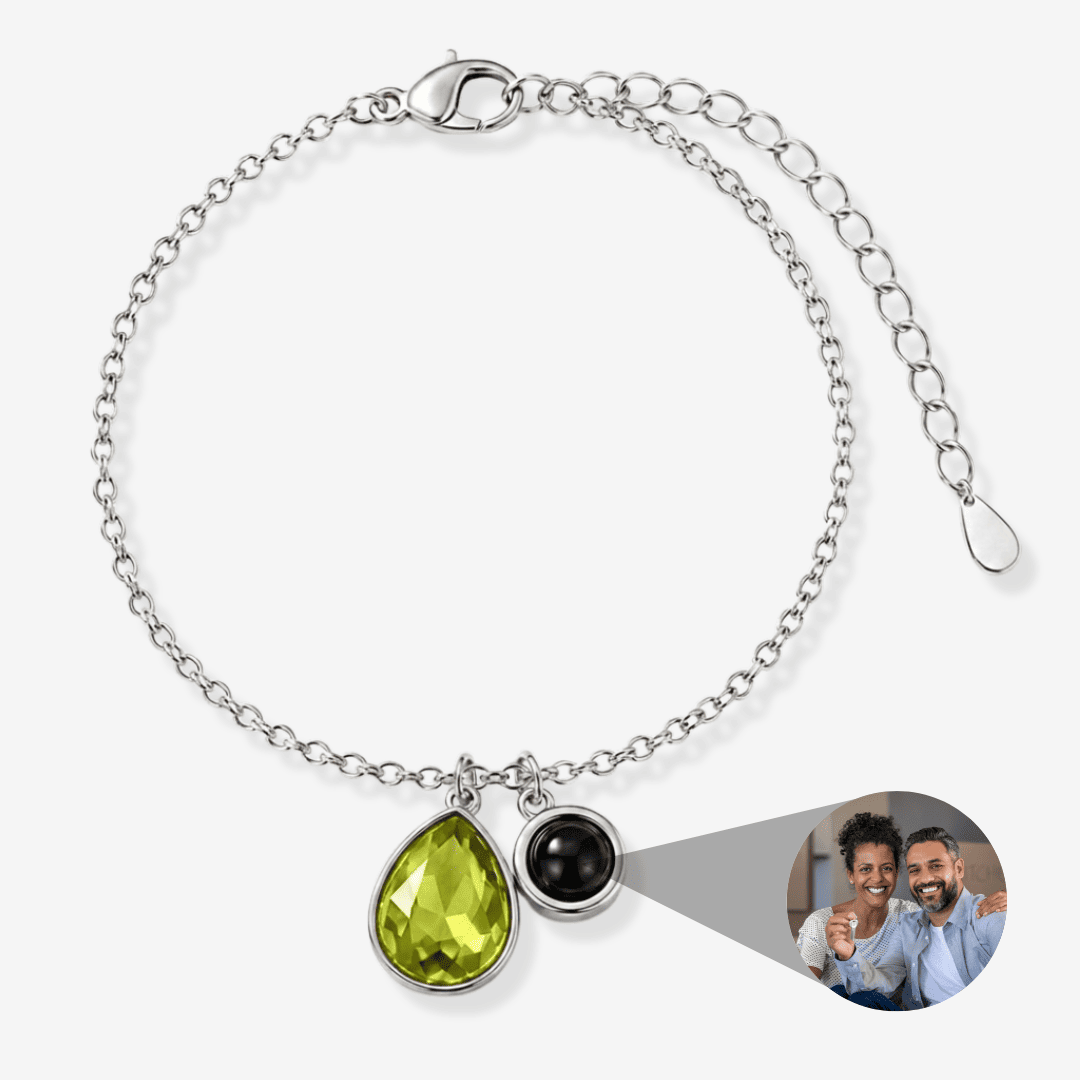 Personalized Photo Pearl Bracelet