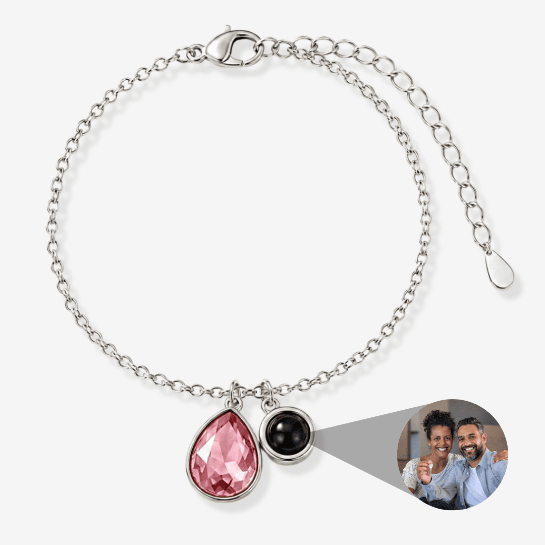 Personalized Photo Pearl Bracelet
