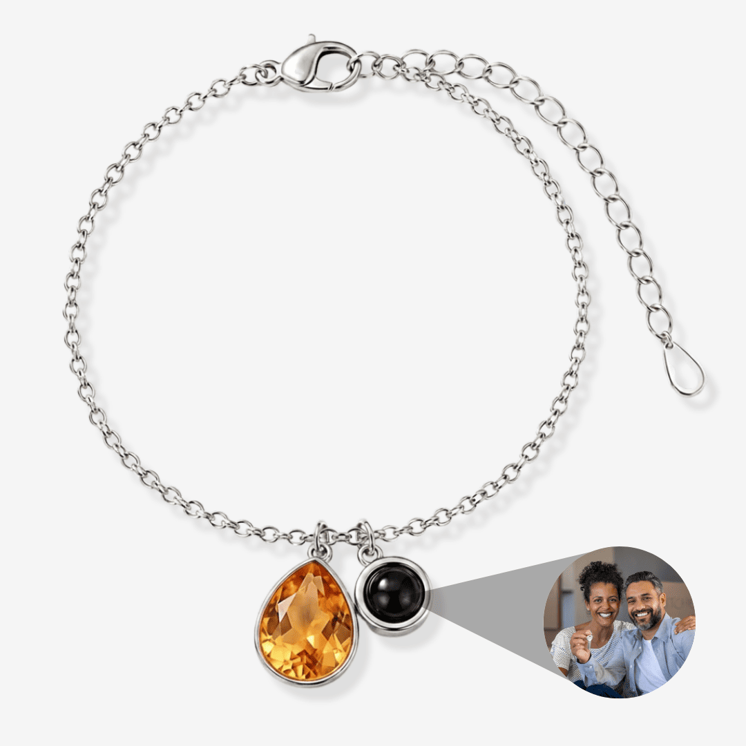 Personalized Photo Pearl Bracelet
