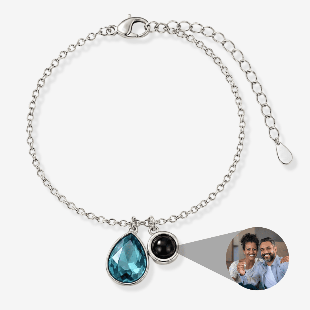 Personalized Photo Pearl Bracelet
