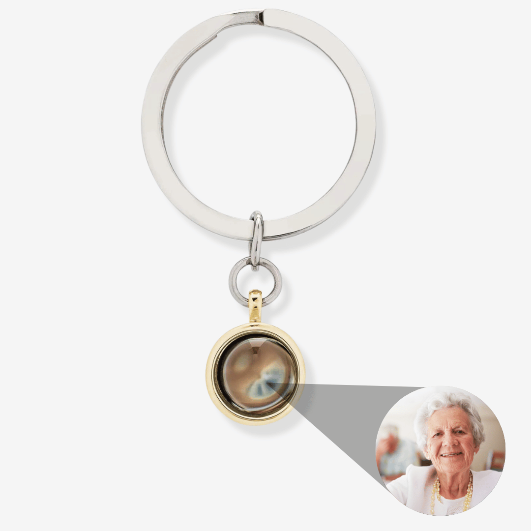 Circle Photo Keychain