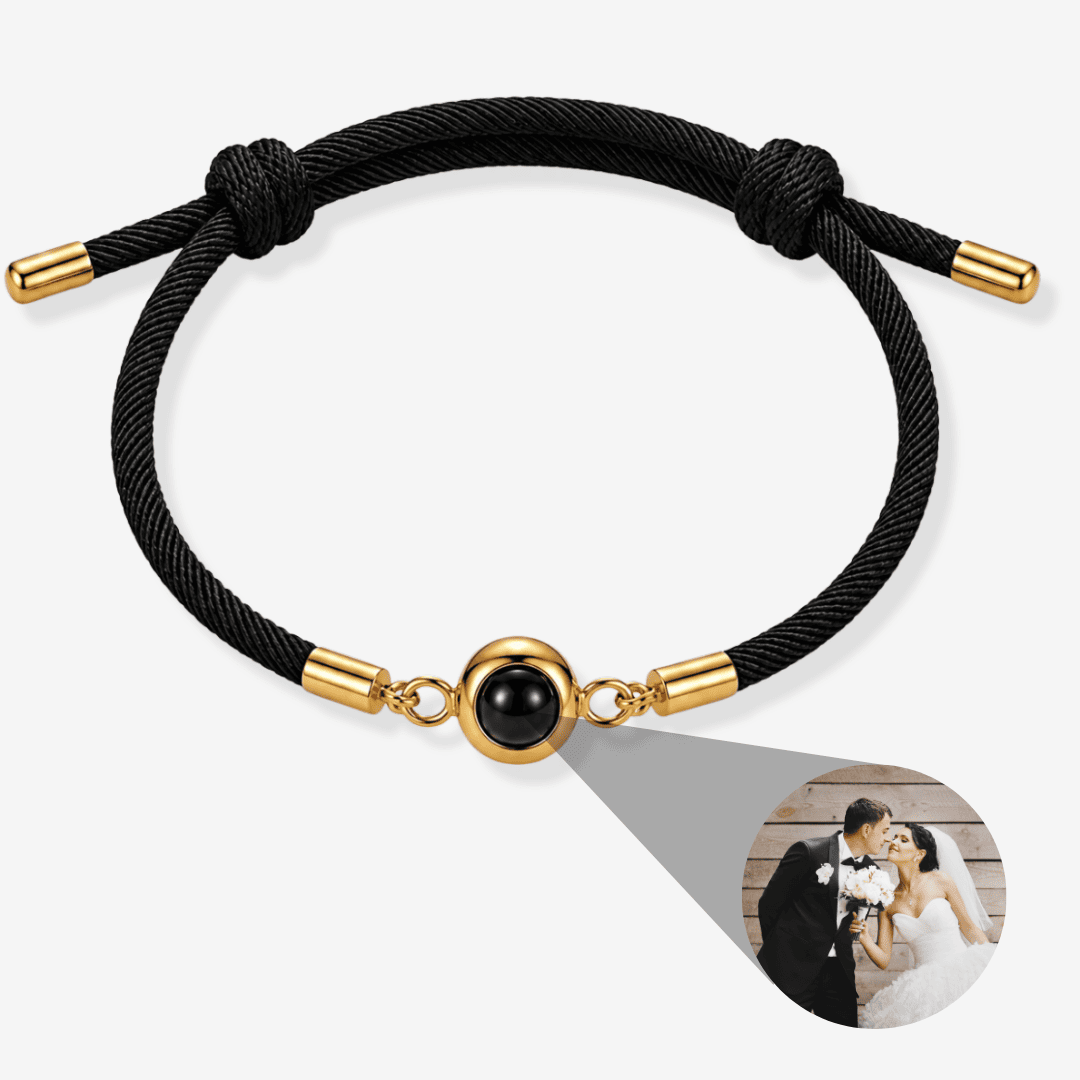Personalized Photo Pearl Bracelet