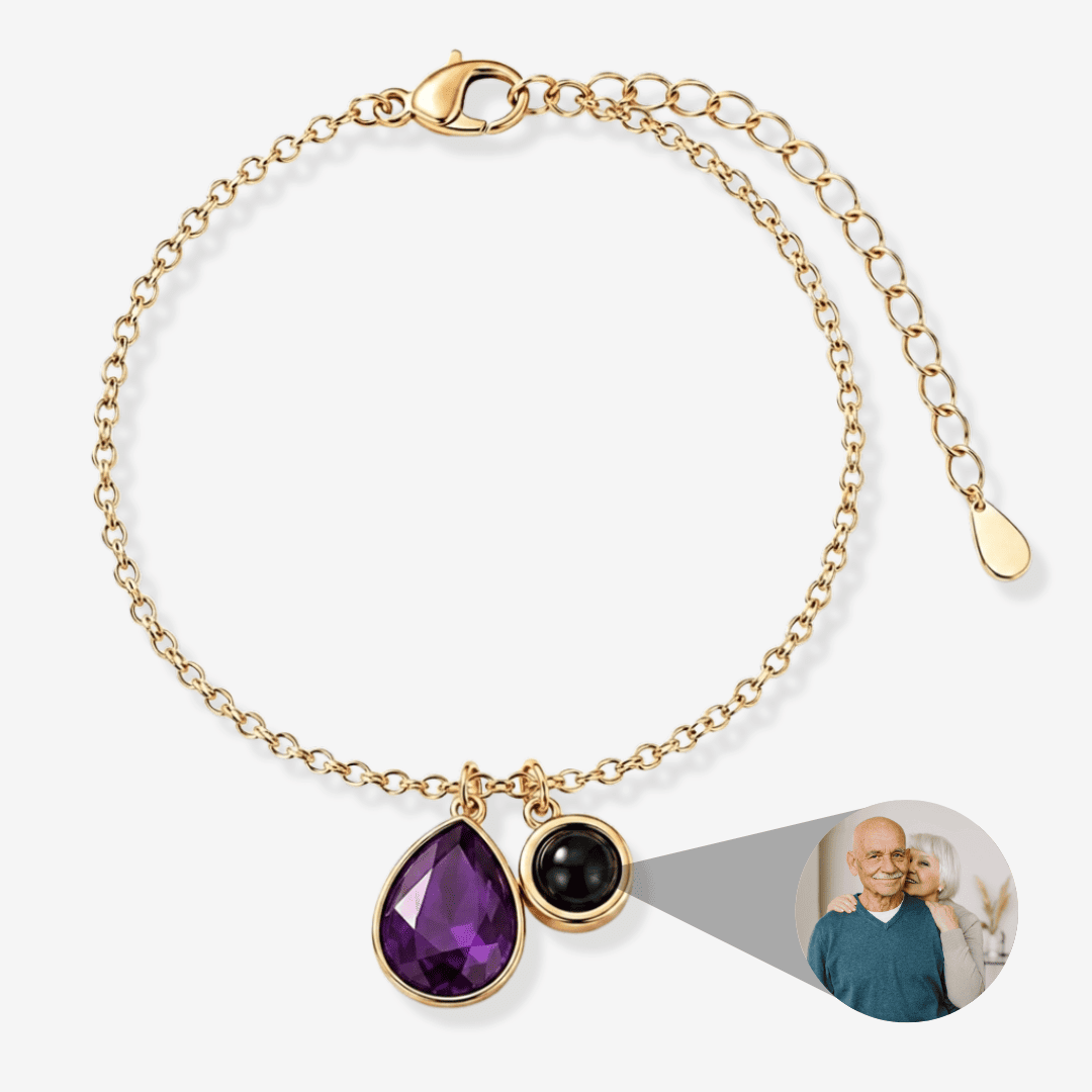 Personalized Photo Pearl Bracelet