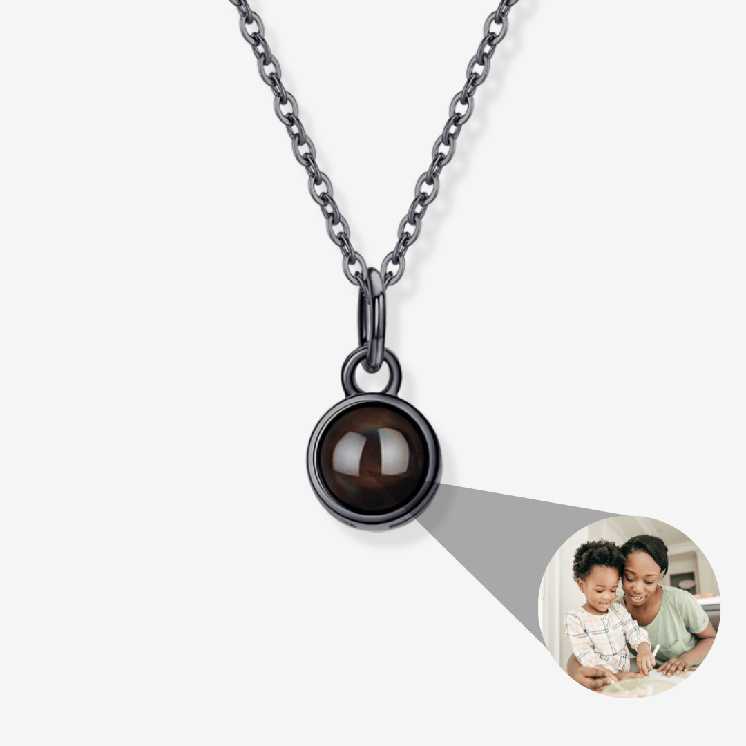 Personalized Circle Photo Necklace