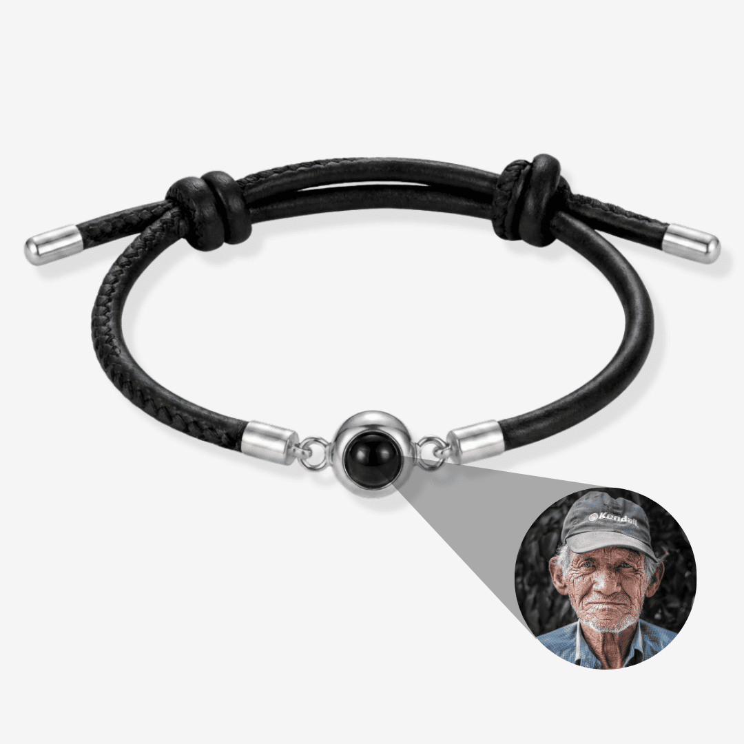 Personalisiertes Armband mit Foto - Leder