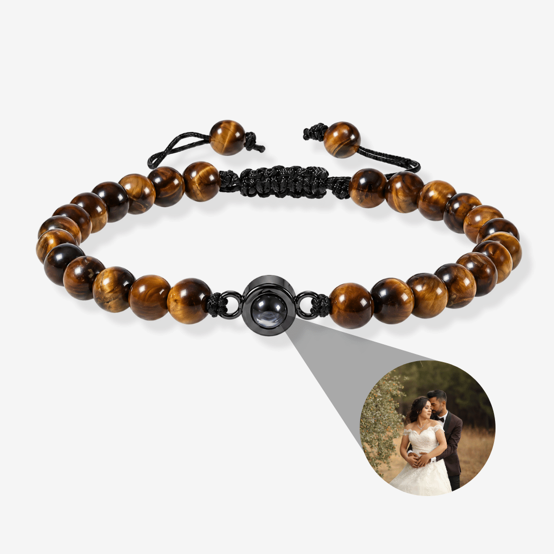 Personalisiertes Armband mit Foto - Perlen