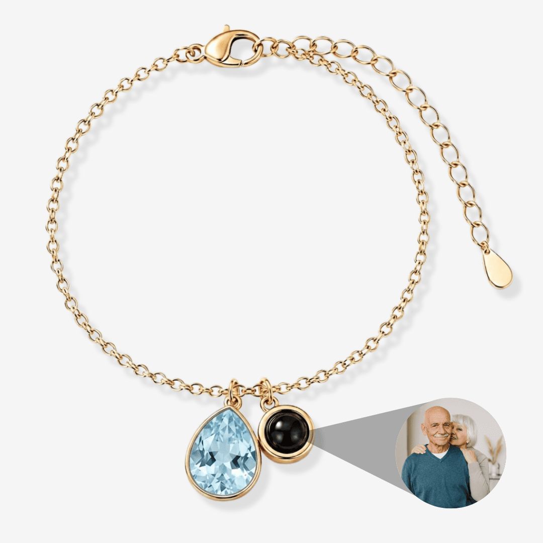 Personalized Photo Pearl Bracelet