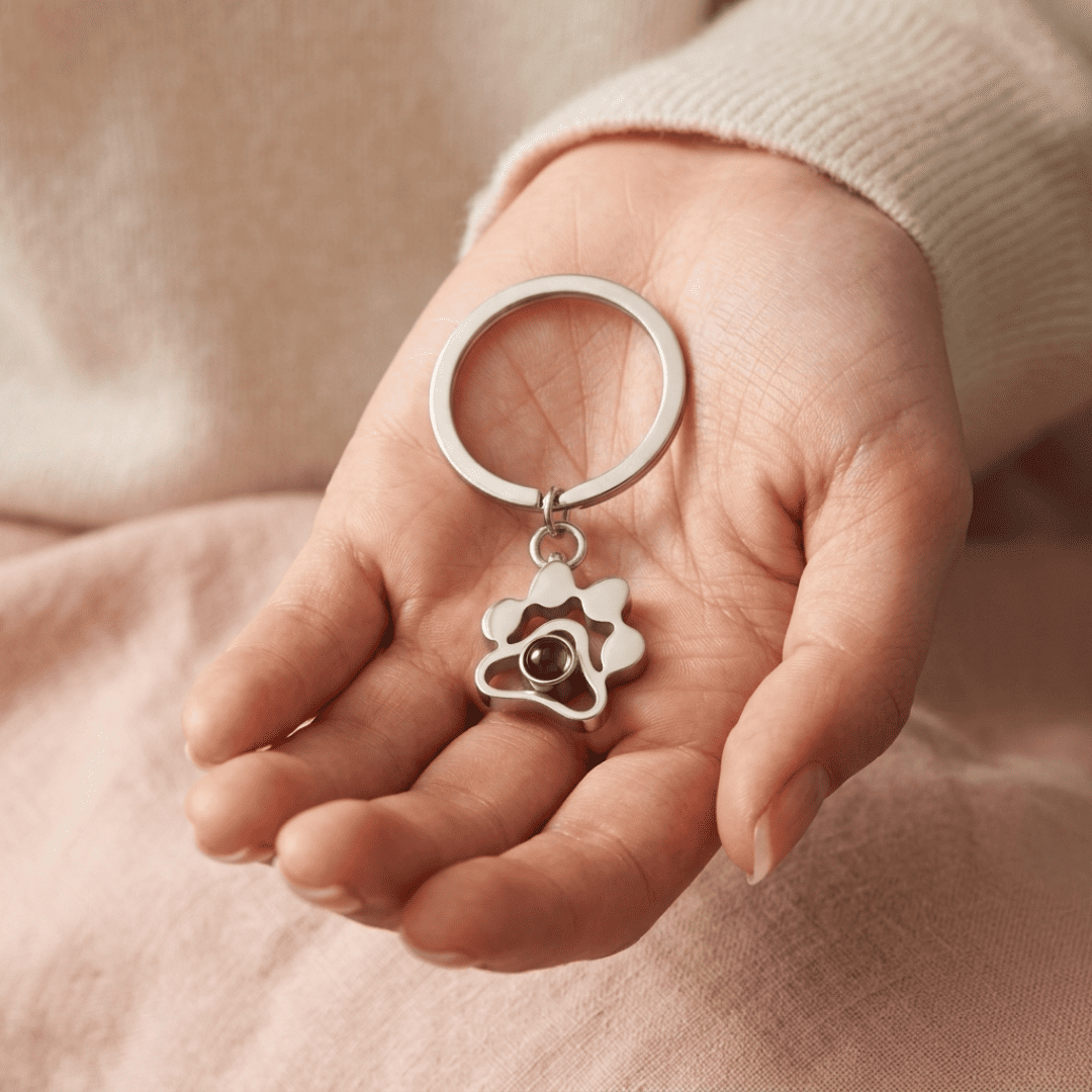 Circle Photo Keychain