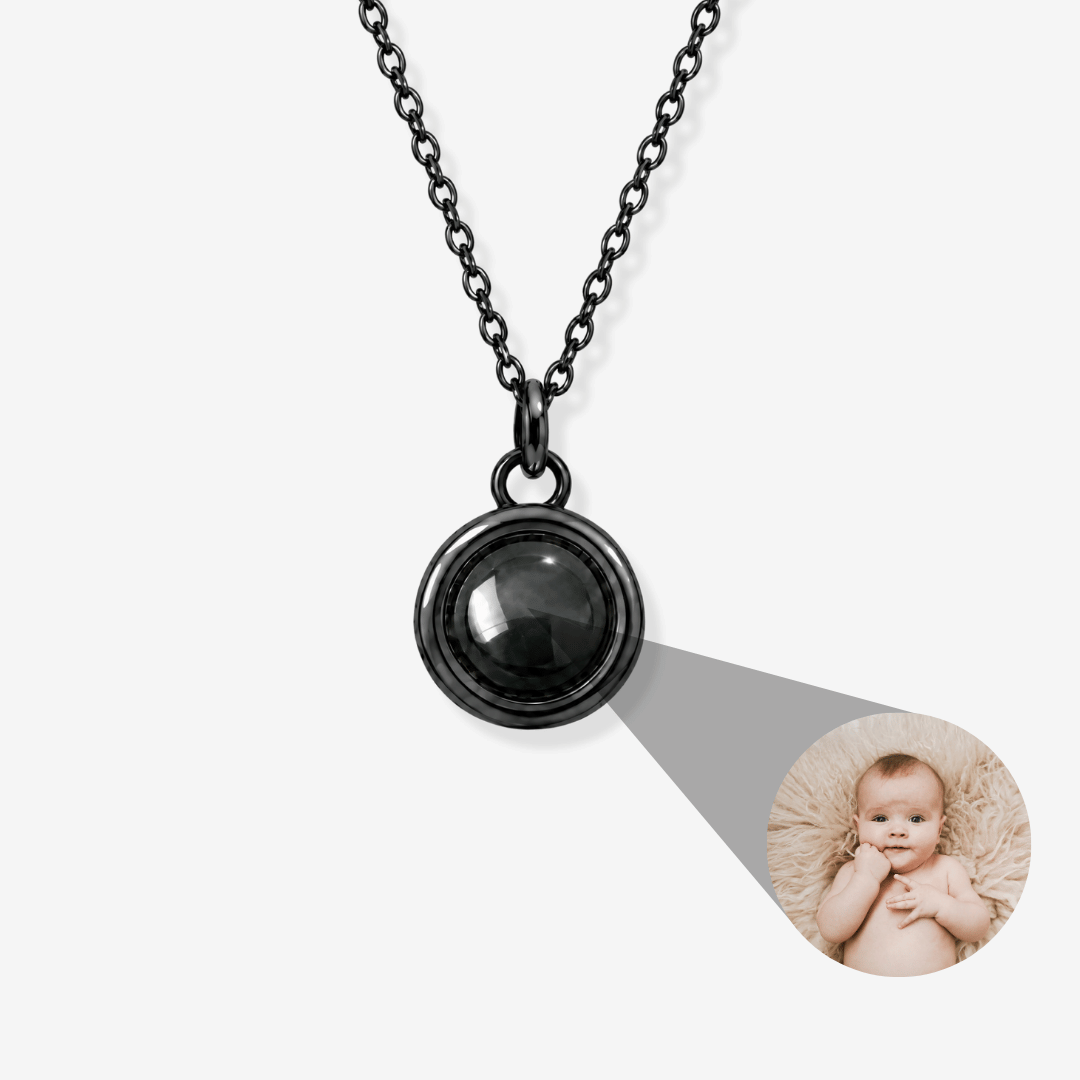 Personalized Circle Photo Necklace