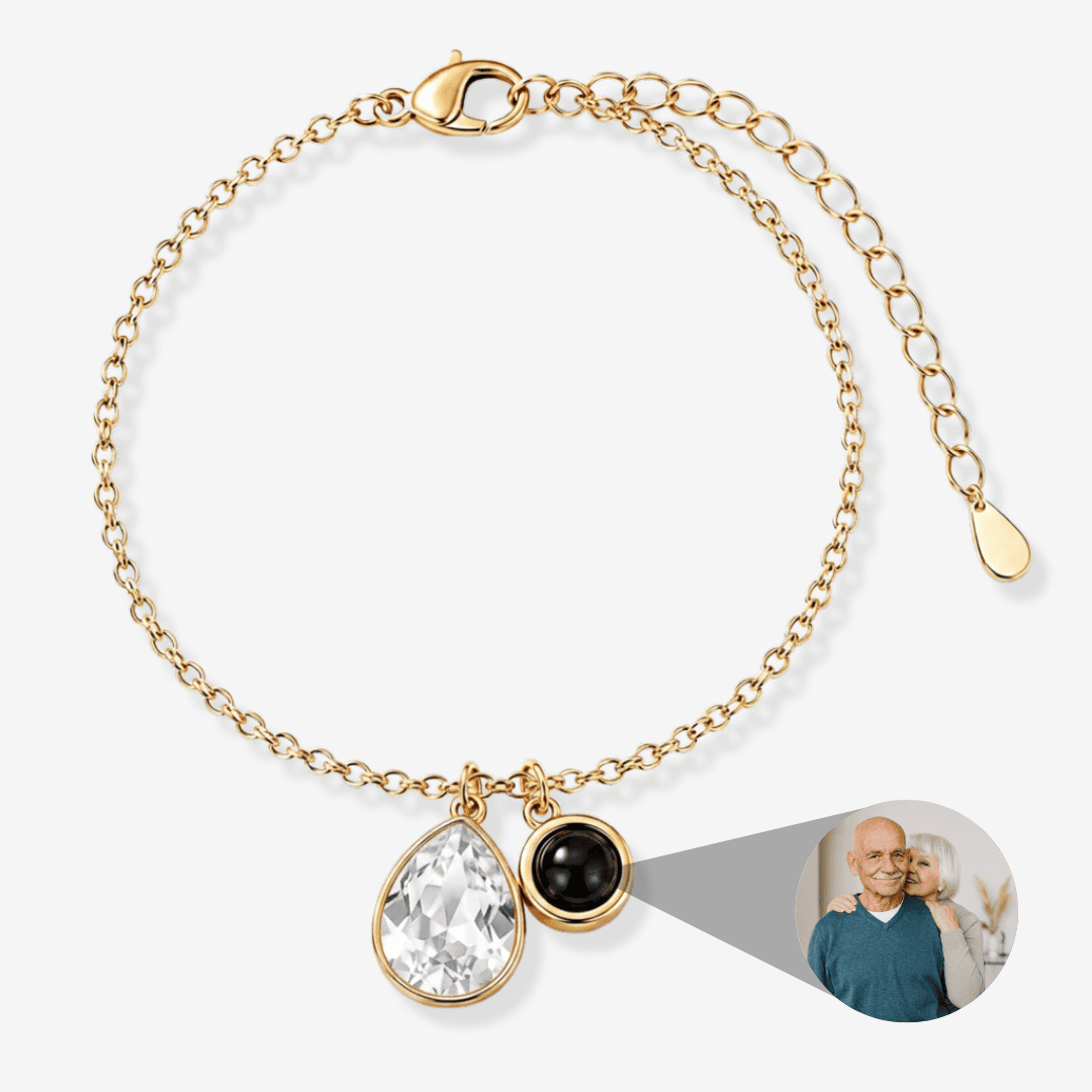 Personalized Photo Pearl Bracelet